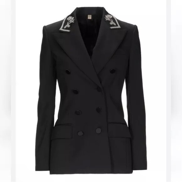 Burberry Jackets & Blazers - $1890 NWT Burberry Black Double-Breasted Blazer Size 2